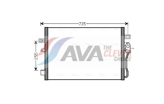 Condenser, air conditioning CR5139 Ava Quality Cooling