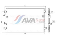 Condenser, air conditioning CR5149 Ava Quality Cooling