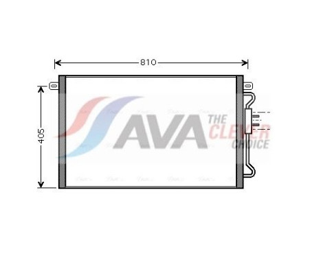 Condenser, air conditioning CRA5075 Ava Quality Cooling