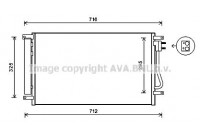 Condenser, air conditioning CT5038D Ava Quality Cooling