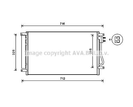 Condenser, air conditioning CT5038D Ava Quality Cooling