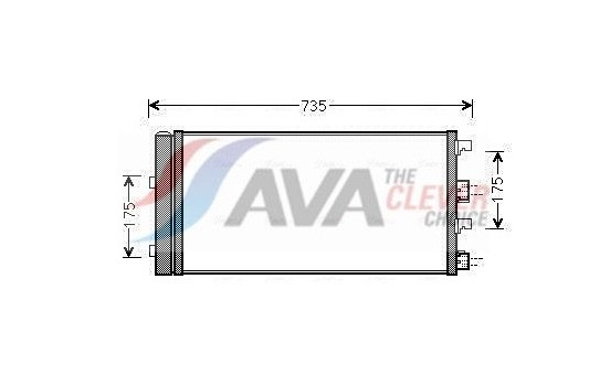Condenser, air conditioning DAA5004D Ava Quality Cooling