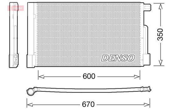 Condenser, air conditioning DCN01004 Denso