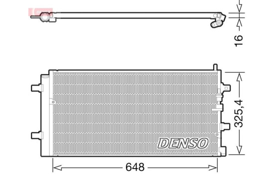 Condenser, air conditioning DCN02002 Denso
