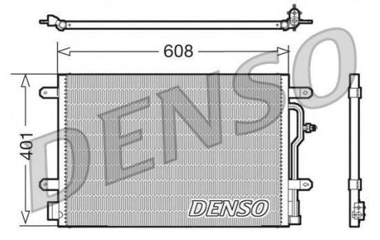Condenser, air conditioning DCN02011 Denso