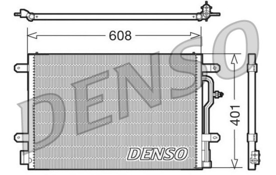 Condenser, air conditioning DCN02012 Denso