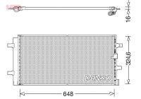 Condenser, air conditioning DCN02044 Denso