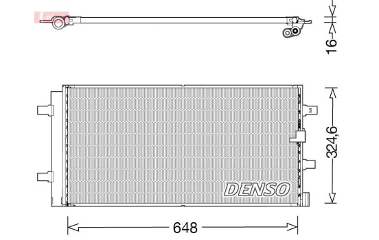 Condenser, air conditioning DCN02044 Denso