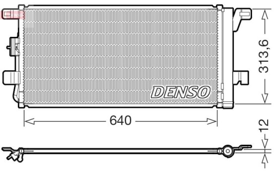 Condenser, air conditioning DCN02049 Denso