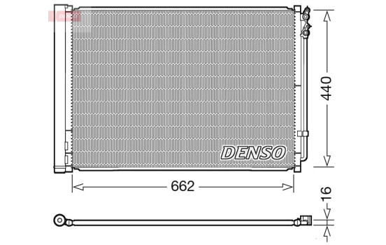 Condenser, air conditioning DCN05032 Denso