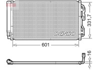 Condenser, air conditioning DCN05033 Denso