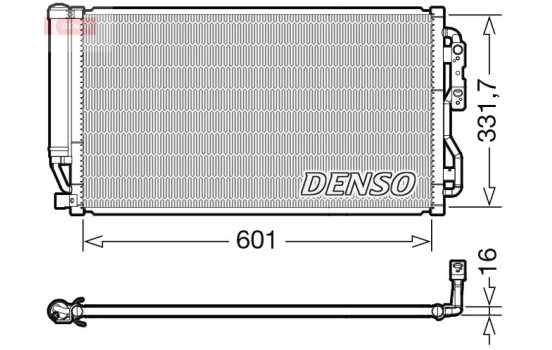 Condenser, air conditioning DCN05035 Denso