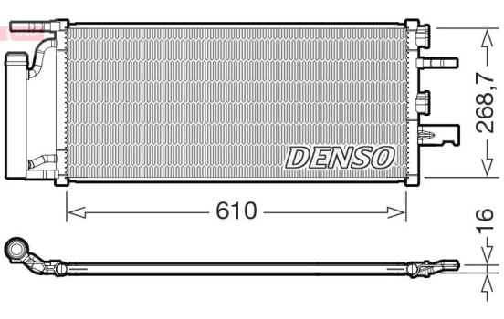 Condenser, air conditioning DCN05036 Denso