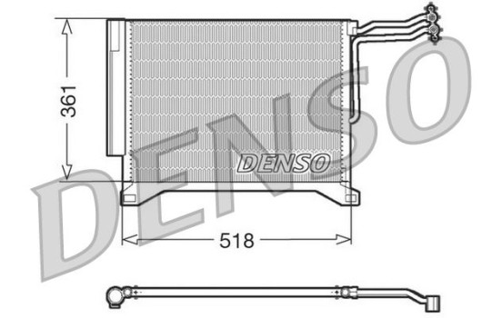 Condenser, air conditioning DCN05100 Denso