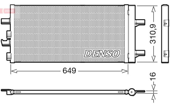 Condenser, air conditioning DCN05104 Denso