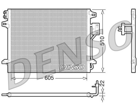 Condenser, air conditioning DCN06006 Denso