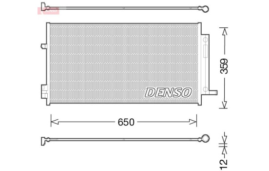 Condenser, air conditioning DCN06016 Denso