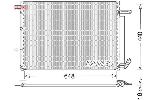 Condenser, air conditioning DCN06018 Denso