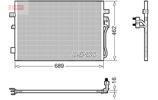 Condenser, air conditioning DCN09145 Denso
