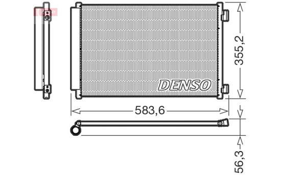 Condenser, air conditioning DCN09146 Denso