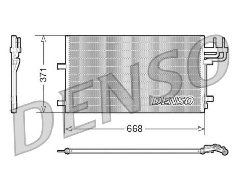 Condenser, air conditioning DCN10007 Denso