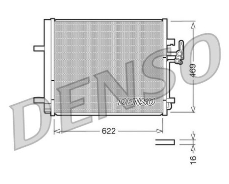 Condenser, air conditioning DCN10016 Denso, Image 3