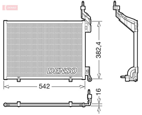 Condenser, air conditioning DCN10048 Denso