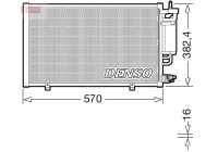 Condenser, air conditioning DCN10051 Denso