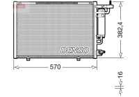 Condenser, air conditioning DCN10052 Denso