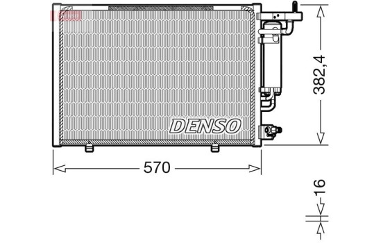 Condenser, air conditioning DCN10052 Denso