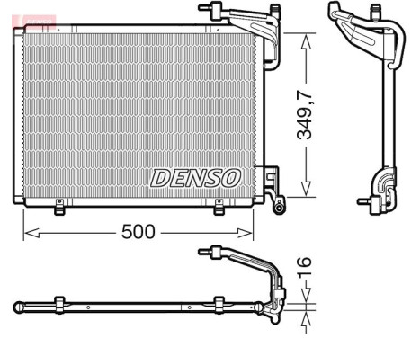 Condenser, air conditioning DCN10054 Denso