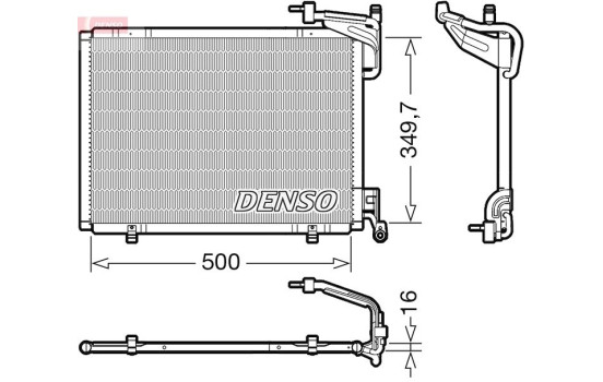 Condenser, air conditioning DCN10054 Denso