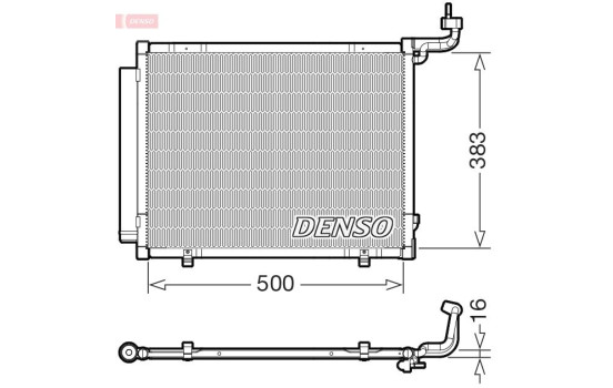 Condenser, air conditioning DCN10057 Denso