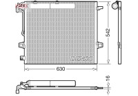 Condenser, air conditioning DCN17057 Denso