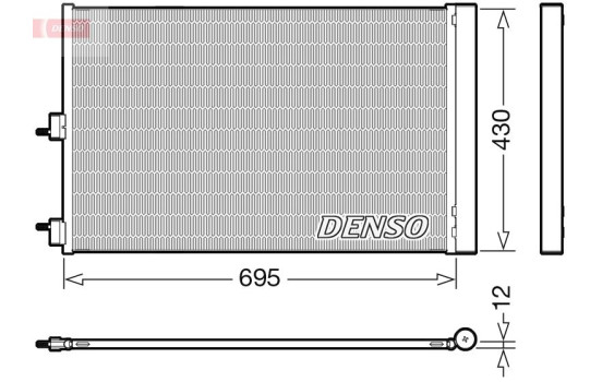 Condenser, air conditioning DCN17061 Denso