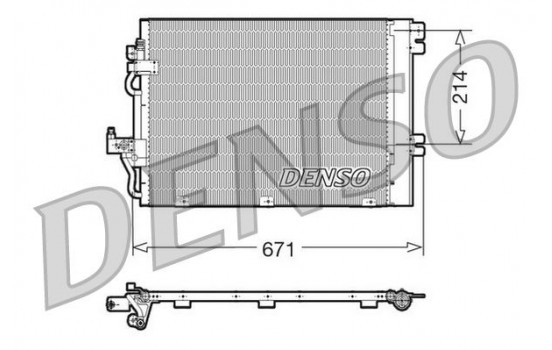 Condenser, air conditioning DCN20009 Denso