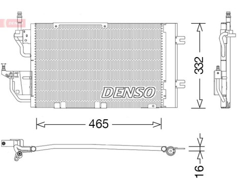 Condenser, air conditioning DCN20037 Denso, Image 3
