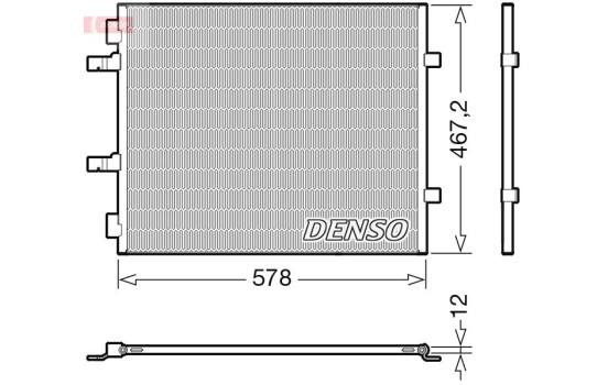Condenser, air conditioning DCN20042 Denso