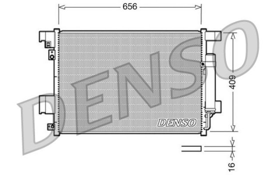 Condenser, air conditioning DCN21001 Denso