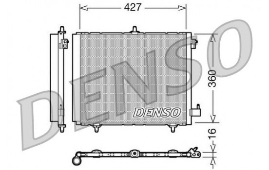 Condenser, air conditioning DCN21009 Denso