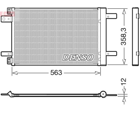 Condenser, air conditioning DCN21032 Denso