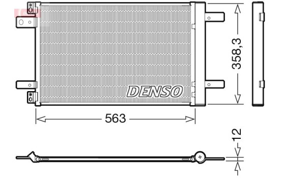 Condenser, air conditioning DCN21032 Denso