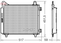 Condenser, air conditioning DCN21035 Denso