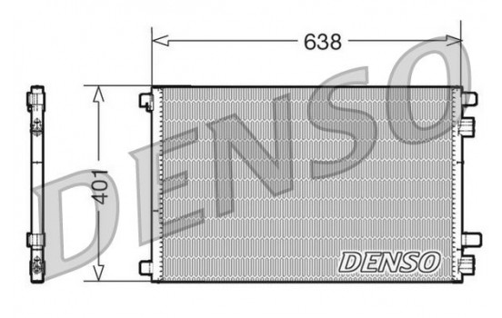 Condenser, air conditioning DCN23012 Denso