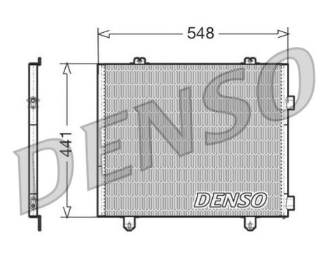 Condenser, air conditioning DCN23025 Denso