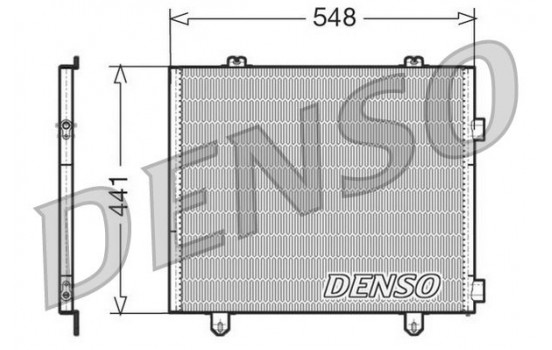 Condenser, air conditioning DCN23025 Denso