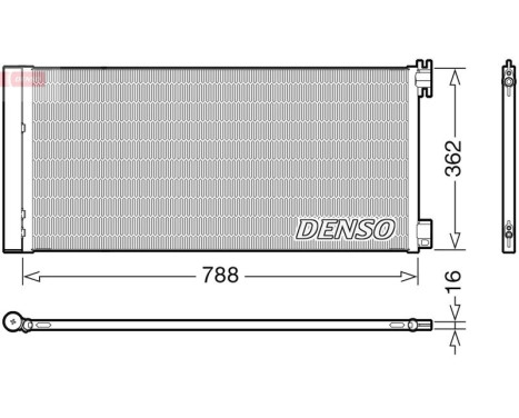Condenser, air conditioning DCN23042 Denso