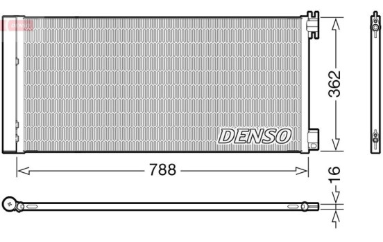 Condenser, air conditioning DCN23042 Denso