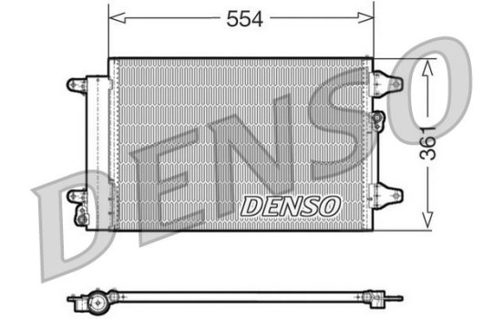 Condenser, air conditioning DCN32015 Denso