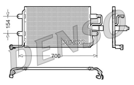 Condenser, air conditioning DCN32017 Denso